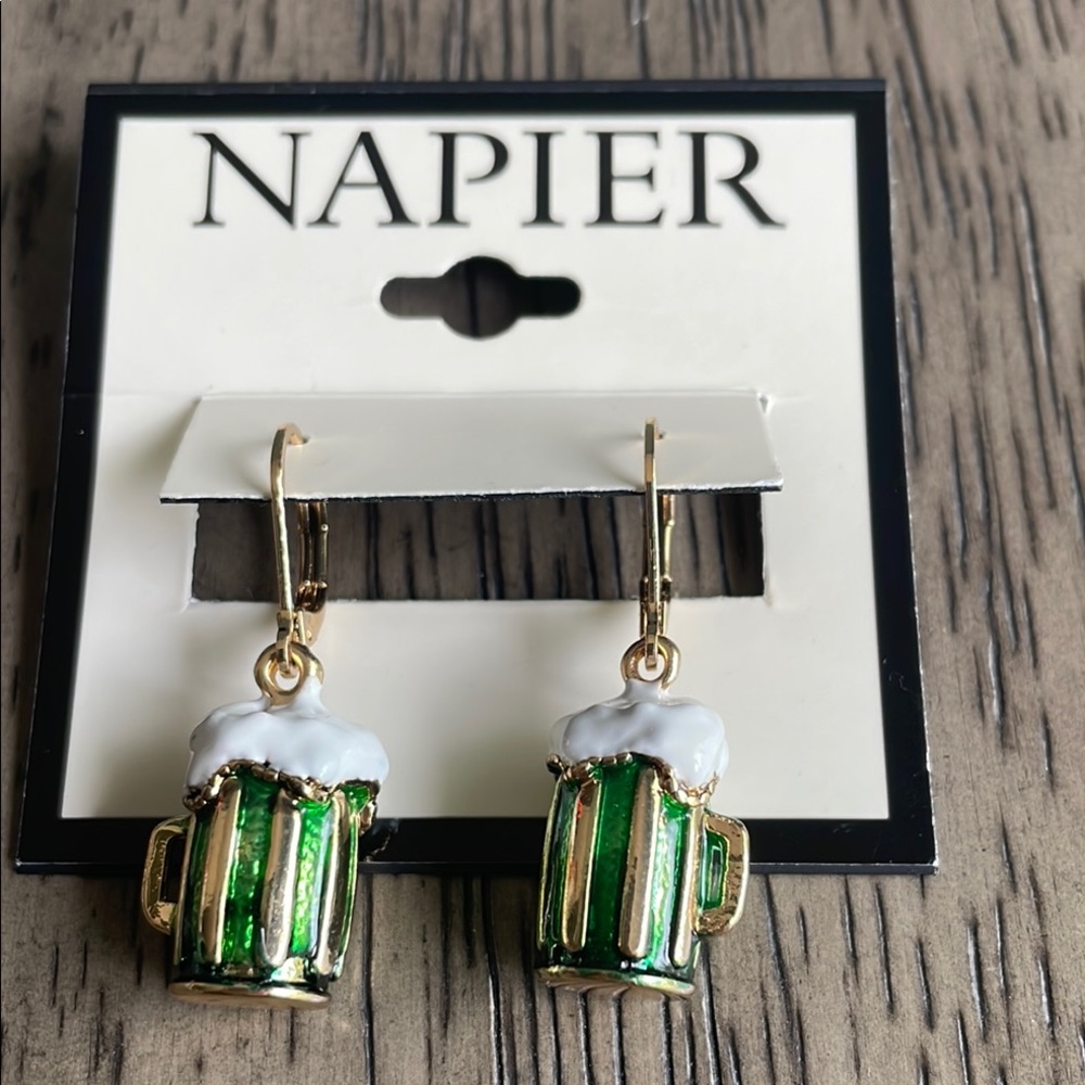 Napier Irish Themed Beer Mug Earrings